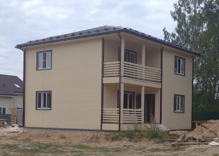 Двухэтажный дом Санфорд 9х9 в Одинцовском р-не, СНТ Старт, фото 1