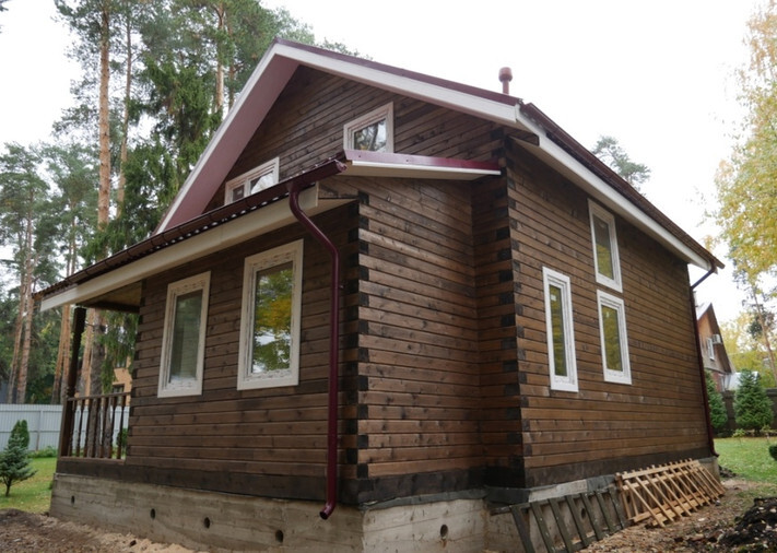 Дом из бруса камерной сушки 8х8 в МО, Люберецкий район, п. Малаховка, фото 1
