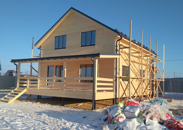Каркасный дом 8х9,5 Рублевский в Раменском г. о., ДП Клеверная Дымка, фото 1