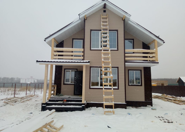 Каркасный дом 8х9,5 Рублевский в КП Березки Виладж г. Домодедово, фото 1
