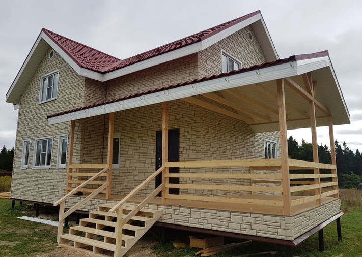 Каркасный дом 8х11,5 «Сказка 5» в Семфиропольское ш., д. Мальцы, фото 1