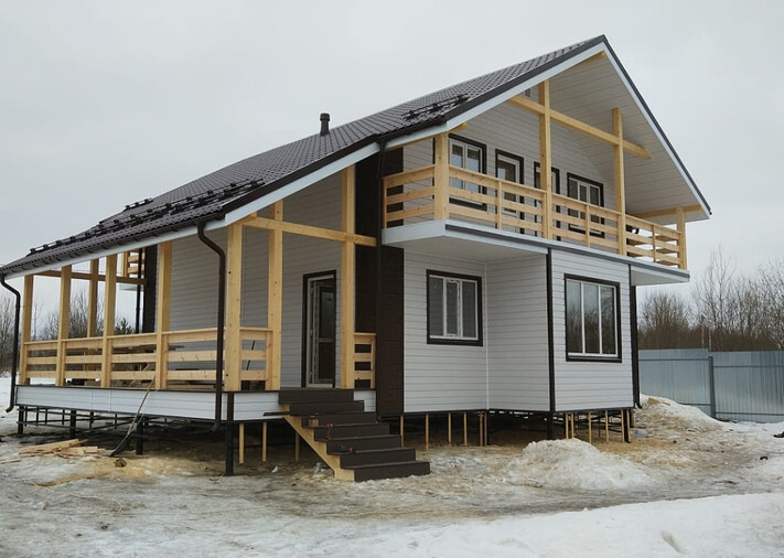 Каркасный дом 9х11,5 Рублевский в д. Шапкино, г. Коломна, фото 1