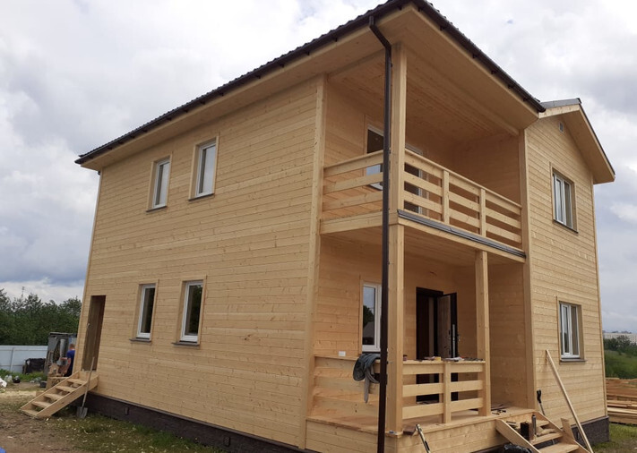 Двухэтажный дом 8,5х10 Белоозерный в ДП Глебово, фото 1
