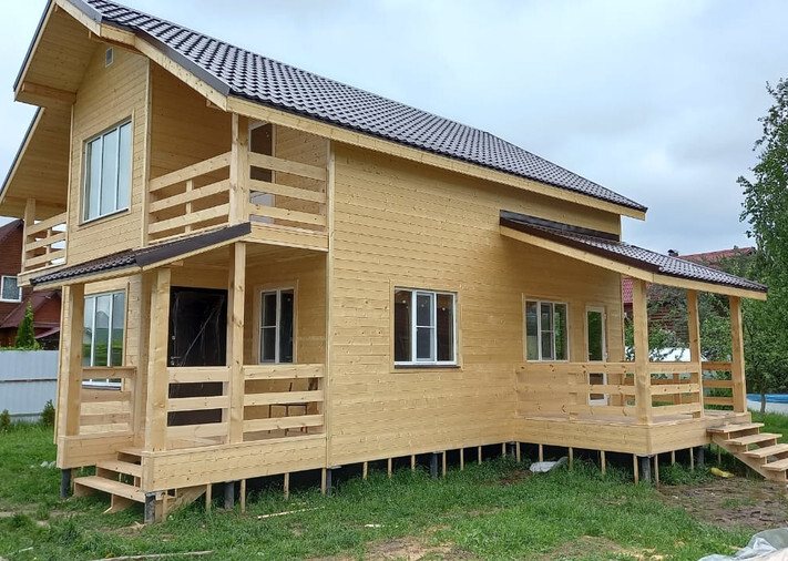 Каркасный дом 8х9,5 Рублевский в село Пешково, г. о. Чехов, фото 1