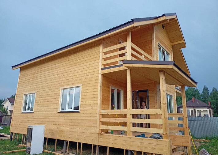 Каркасный дом 8х9,5 Рублевский в д. Петелино Одинцовский го, фото 1