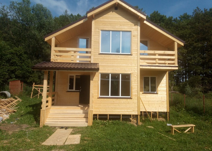 Каркасный дом 8х9,5 Рублевский в СНТ Ручеёк, городской округ Коломна, фото 1