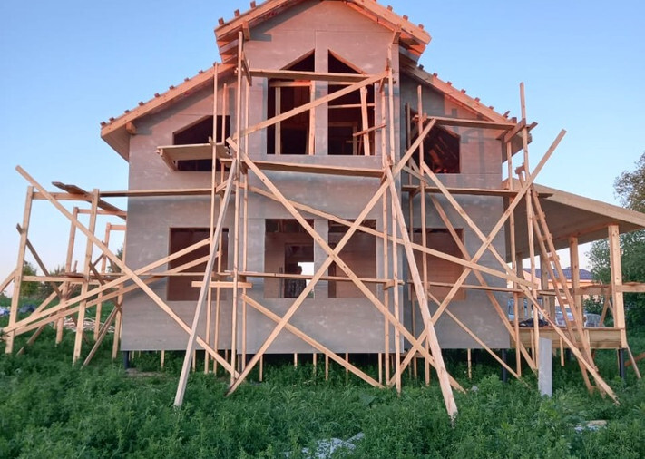 Каркасный дом 8х9,5 Рублевский в Зарайском р-не, д. Кудиново, фото 1