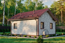 Одноэтажный дом Мечта — 7x8 м, 56 м²
