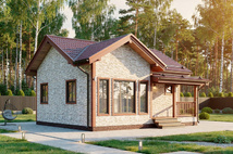 Одноэтажный дом Мечта — 7x8 м, 56 м²