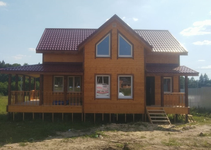 Каркасный дом 7.5х10 Александровский в п. Новофёдоровское, фото 1