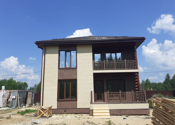 Каркасный дом 9х9 в посёлок Филиппины, городской округ Чехов, фото 1