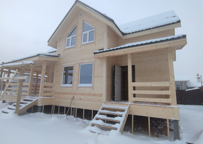 Каркасный дом 7,5х10 «Александровский» в СНТ Снежная Долина, фото 1