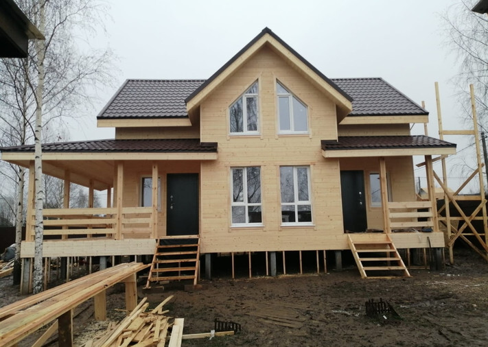 Каркасный дом, проект «Александровский» в ДНП Заокская Долина, фото 1