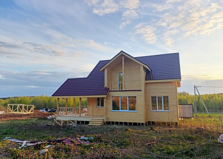 Каркасный дом 10х10 «Терем» в Истринском р-не, с. п. Бужаровское, фото 1