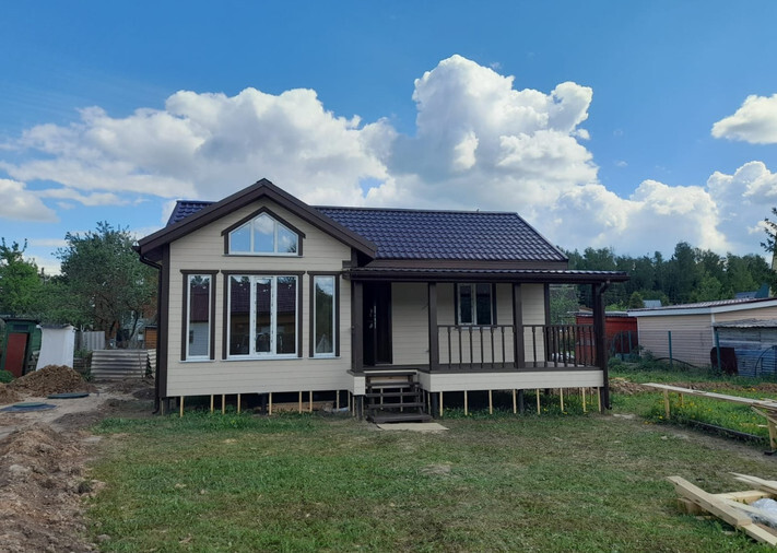 Каркасный дом 7,0х9,5 «Португалия» в Рузском р-не, д. Глухово, фото 1
