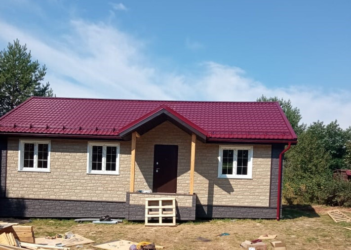 Каркасный дом 8,5x12,5 в г/о Наро-Фоминск, д.Перемешаево, фото 1