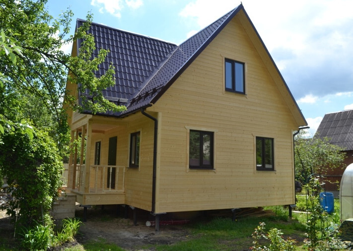 Каркасный дом 6х8 «Достоевский» в Раменском районе, д. Бояркино, фото 1