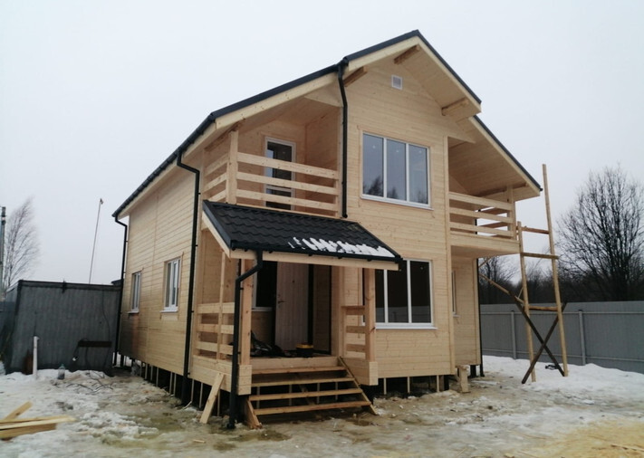 Каркасный коттедж «Рублевский» 8х9,5 в г. о. Истра, д. Шапково, фото 1