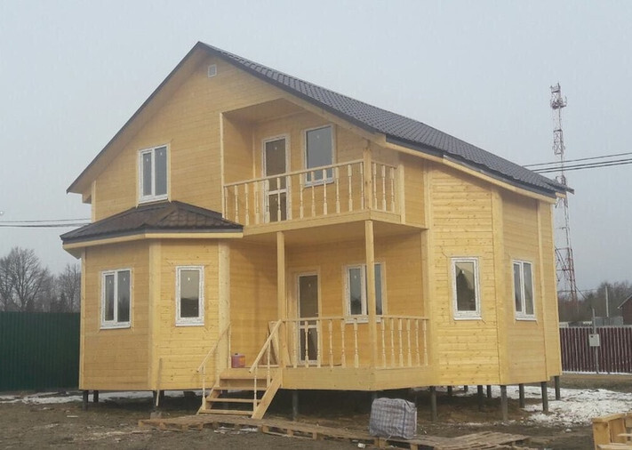 Каркасный дом 8х8 "Весенний" в г. Сергиев Пассад, п. Красная Сторожка, фото 1