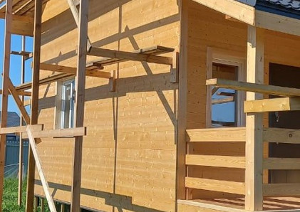Каркасный коттедж 7,5х10 «Александровский» в д. Минаево