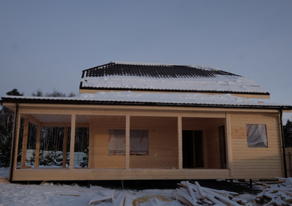 Каркасный дом 8,7х8 Переславль в Чеховском р-не, КП Сосновый берег 3
